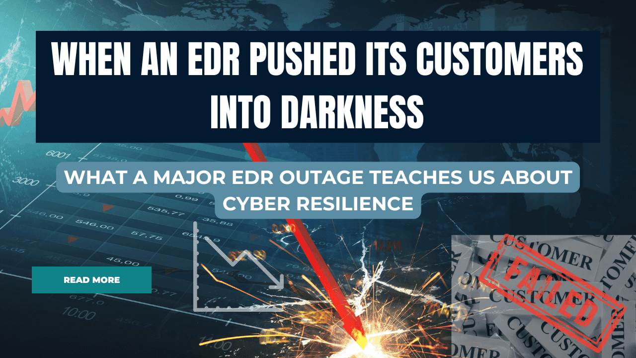 When an EDR Pushed Its Customers Into Darkness: What a Major EDR Outage Teaches Us About Cyber Resilience